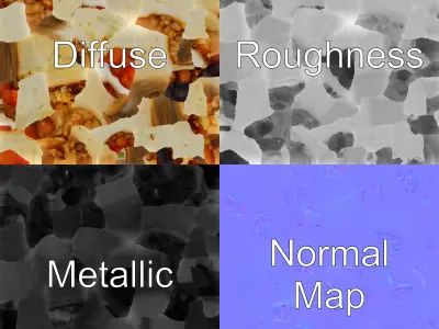 Chunky Burrito Mexican Delight model pack Low-poly 3D model