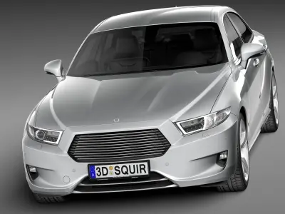 Generic Sedan mid-class 2015 3D model