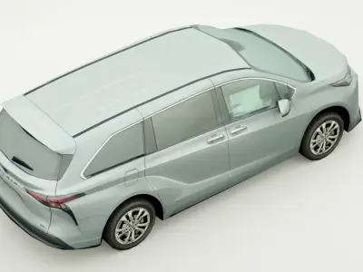Toyota Sienna 2022 Low-poly 3D model