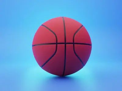 Basketball 3D Modeling Low-poly 3D model