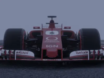 Formula Racing Car 3D model