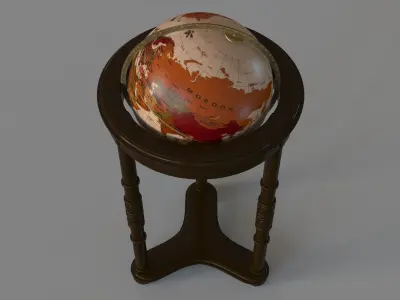 Lancaster Floor Globe By Replogle Globes 3D model