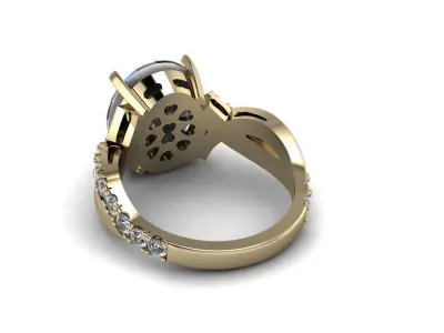 Jewelry Ring 3D print model 14