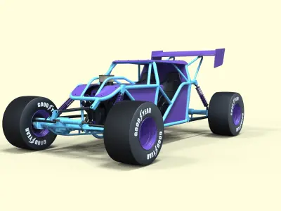 Road buggy 3D model