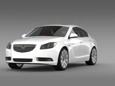Vauxhall Insignia ecoFLEX Hatchback 2009-2013 3D model
