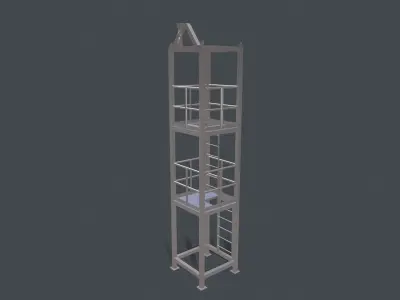 Platform for instalation of sandwich panels   3D model