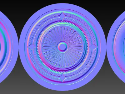 Ceiling Hard Surface for Substance Painter Low-poly 3D model