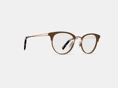 Blair Eyeglasses in Rose Gold 3D model