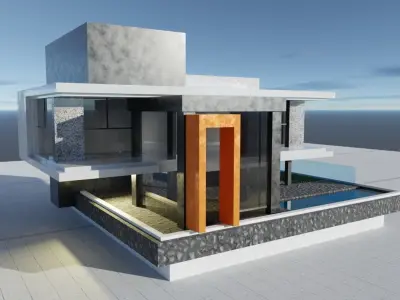 House 5  Low-poly 3D model