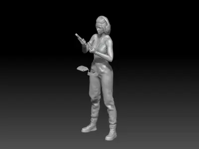 Shooting Range girl 2 3D print model