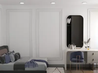 Master bedroom 3D model purchase