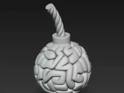Brain Bomb Free 3D print model