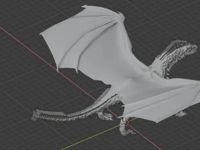 The Crimson Dragon 3D model