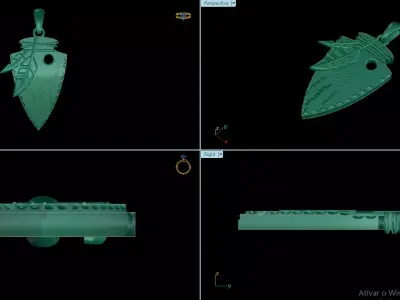 Pingente Natureza 3D print model