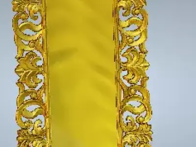glass fram 3D model