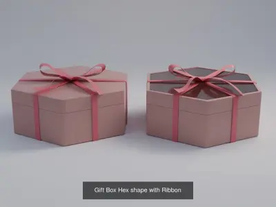 Gift Box with Ribbon 3D Model Collection