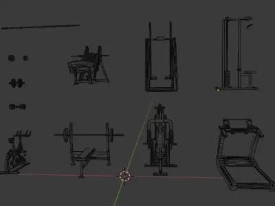 Gym Pack  3D model
