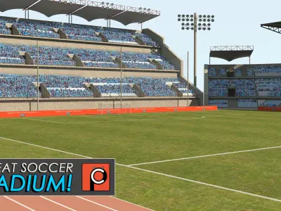 Great Soccer Stadium 3D model