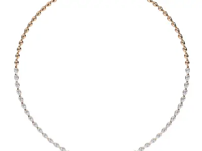 Diamond Necklace 360 animation renders 3dm stl details 3D print model