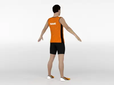 Athlete Runner 08 3D model