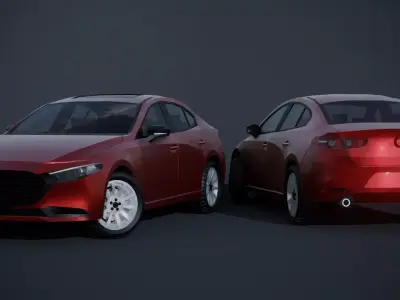 Mazda 3 Sedan  3D print model