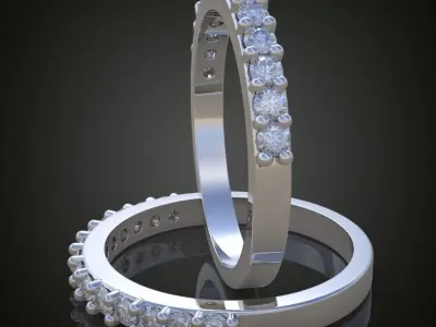 Ring 3D model 0148 printable model3 Free 3D print model