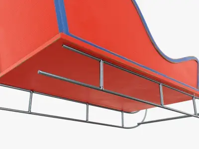 Christmas Santa Claus sleigh 3D model