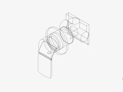 Wall Mixer Tap - Luxury - Sublime Low-poly 3D model