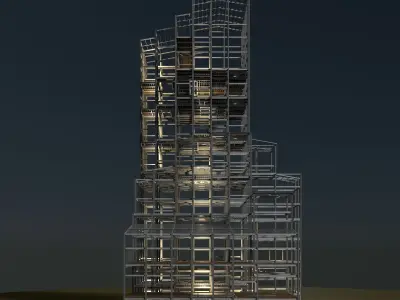 Industrial tower 24i01 3D model