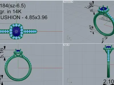 Halo Ring 4184 3D print model