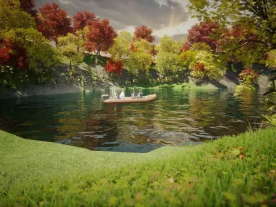 3D Environment Design for Game Free low-poly 3D model