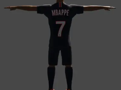 MBappe paris saint-germain 3D model