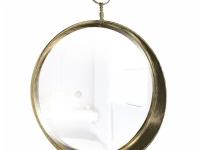 Sherill Metal Accent Mirror 3D model