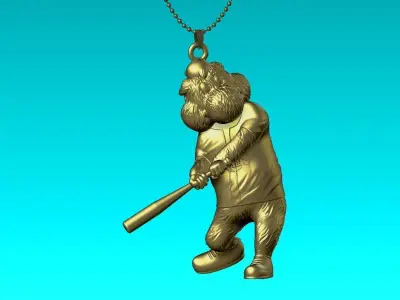 MLB - Necklaces TAMPA BAY RAYS - Hanging Figurine  3D print model