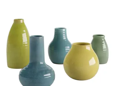 Set ceramic decorative 2 3D model