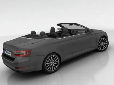 Skoda Superb CC Low-poly 3D model