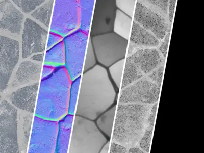 Stone Wall Materials 53- Sbsar Pbr 4k Seamless Texture