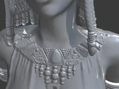 Egyptian cleopatra Bust 3D print model