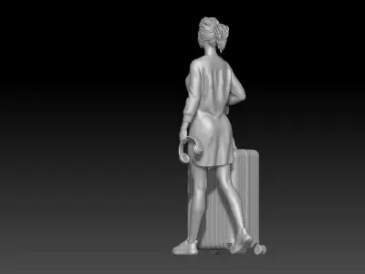 waiting for the trip girl 2 3D print model