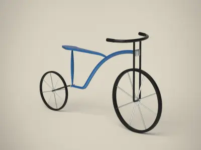 Bicycle with seat 3D model