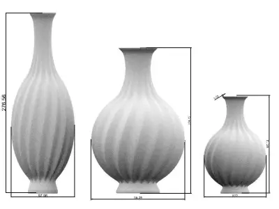 Spiral vases 3D print model 3D print model