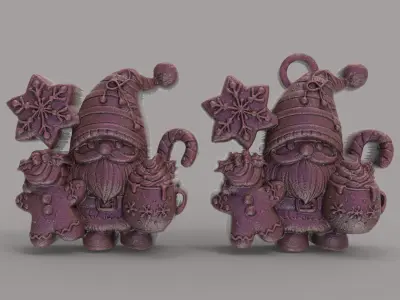 sanda with ginger cookies 3D print model