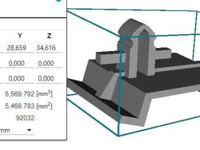 Volkswagen clips for door interior panel 3D print model