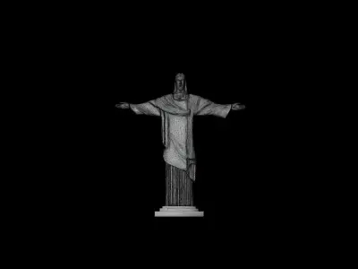CHRIST THE REDEEMER STATUE 3D model