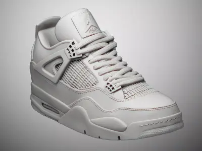 Air Jordan 4 shoe 3D print model