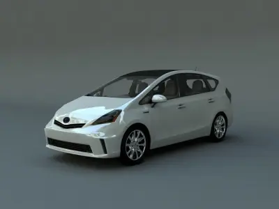 Car 3D Toyota Prius V 2011 3D model