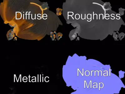 Glossy Black Capsule model pack Low-poly 3D model