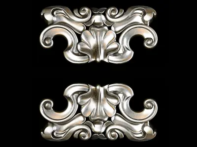 Classic carved 105 3D model