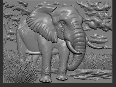 Elephant A46 3D print model