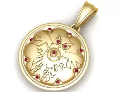 Bird pendant  3D printable model   3D print model